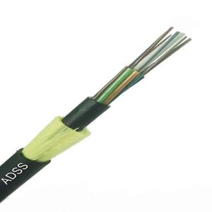 China All Dieletric FRP Strength 12 24 48 Cores Singlemode Outdoor ADSS Optical Fiber Cable factory