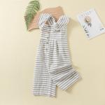 Summer newborn baby toddler girls clothing rompers pants sleeveless ruffle