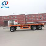 9.00-22.5 Rim and 12R22.5 Tire Farm Flatbed Trailer for 20-40 Tons Farm Tractor