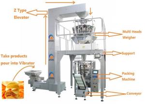 China Easy Operation Multi Heads Weigher Packing Machine / Food Packaging Equipment on sale