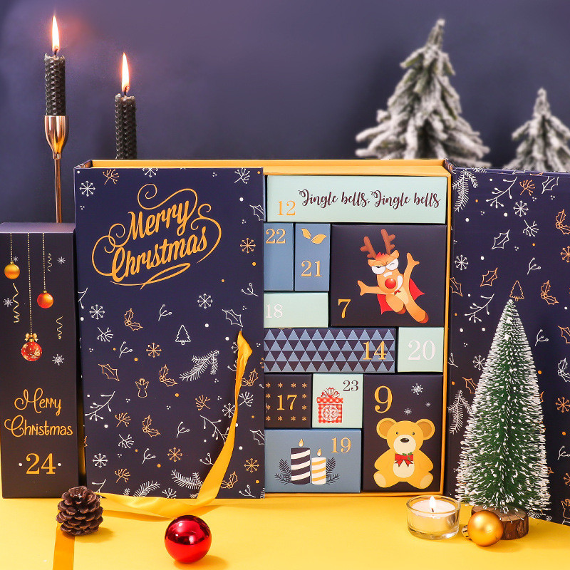 Luxury Rigid Cardboard Foldable Gift Box Book Shaped Custom Print Logo