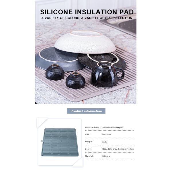 OEM Multifunctional Silicone Kitchenware Silicone Drying Mat