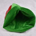 Oktoberfest green Peter pan hat red feather party hat 58-60cm velvet fabric