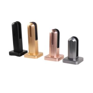 China Tempered Glass Railing Clip for Simple Design and Onsite Installation Balcony Railing factory
