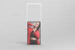 High Brightness Hanging Double Sided Window Display 55 Inch Advertisement Screen
