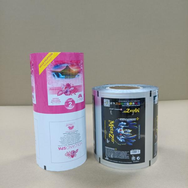 China Automatic Roll Film Manufacturer Pre-Cut Laminated Film For Vertical Form Fill Seal Machines factory