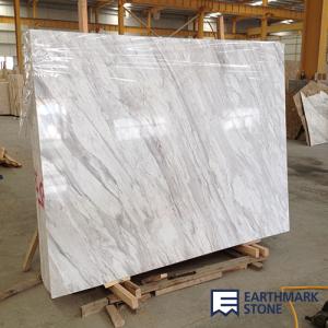 China Original Quarry Volakas White Marble Slab factory