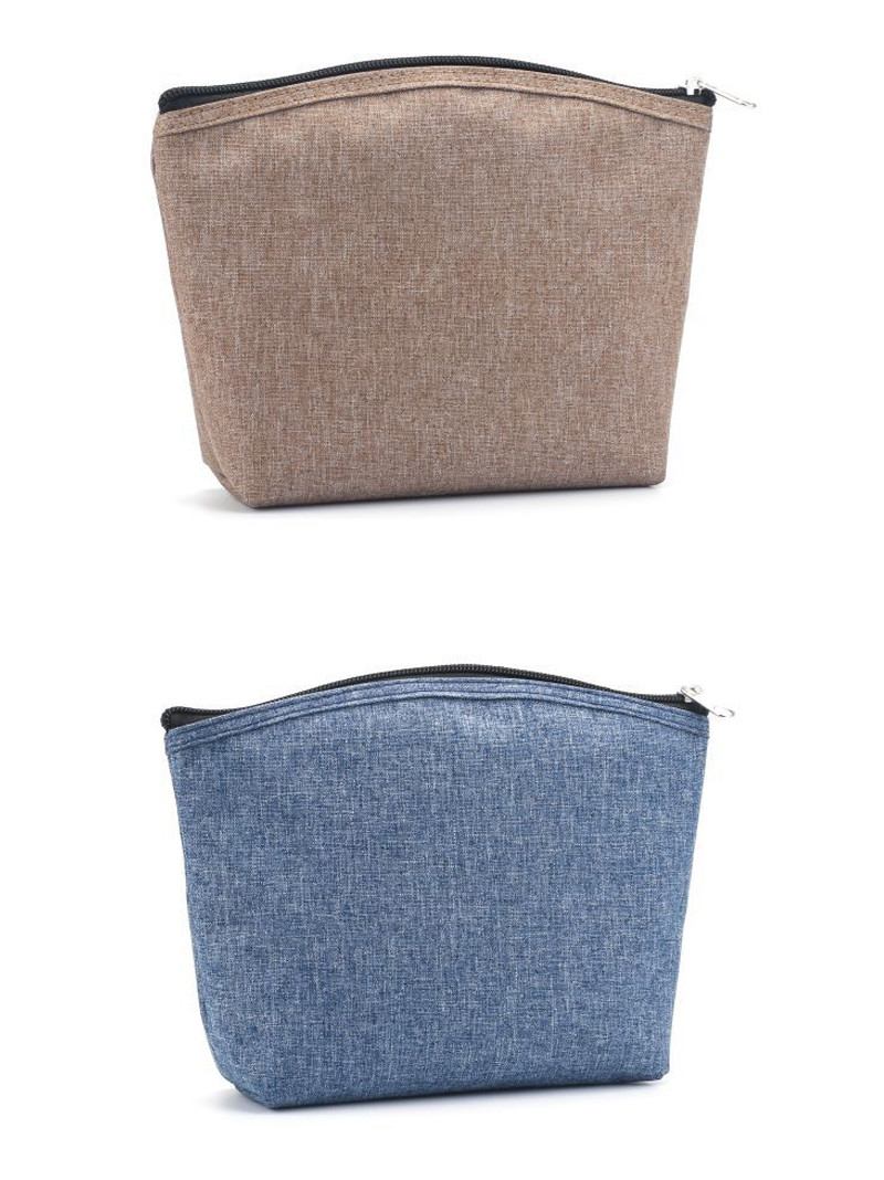 Multi-Function Pure Color Blank Portable Travel Makeup Cosmetic Bag