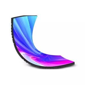 China Signage Flexible LED Display Screen Advertising Shaped Cylinder factory