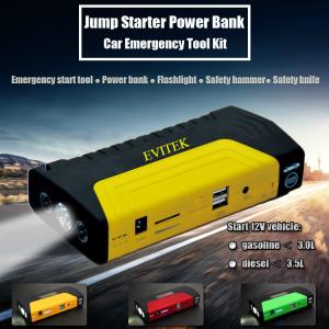 China 50800 MAh Lithium Ion Jump Starter Pack To Start 12V Cars Or Motocycles factory