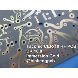 CER-10 RF Printed Circuit Board 2-Layer CER-10 62mil 1.58mm PCB with Immersion