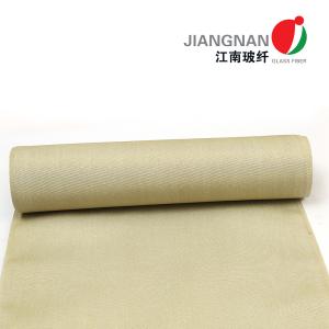 China Vermiculite Coated Fiberglass Cloth High Temperature Resistance Thermal Insulation Fabric factory