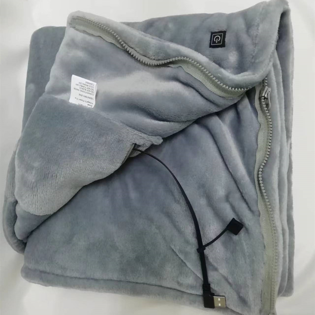 Light Weight Usb Heated Blanket 10W 5V safe Flannel 0.94kg