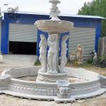 large Garden Marble Fountain Woman Statue For Outdoor Decoration