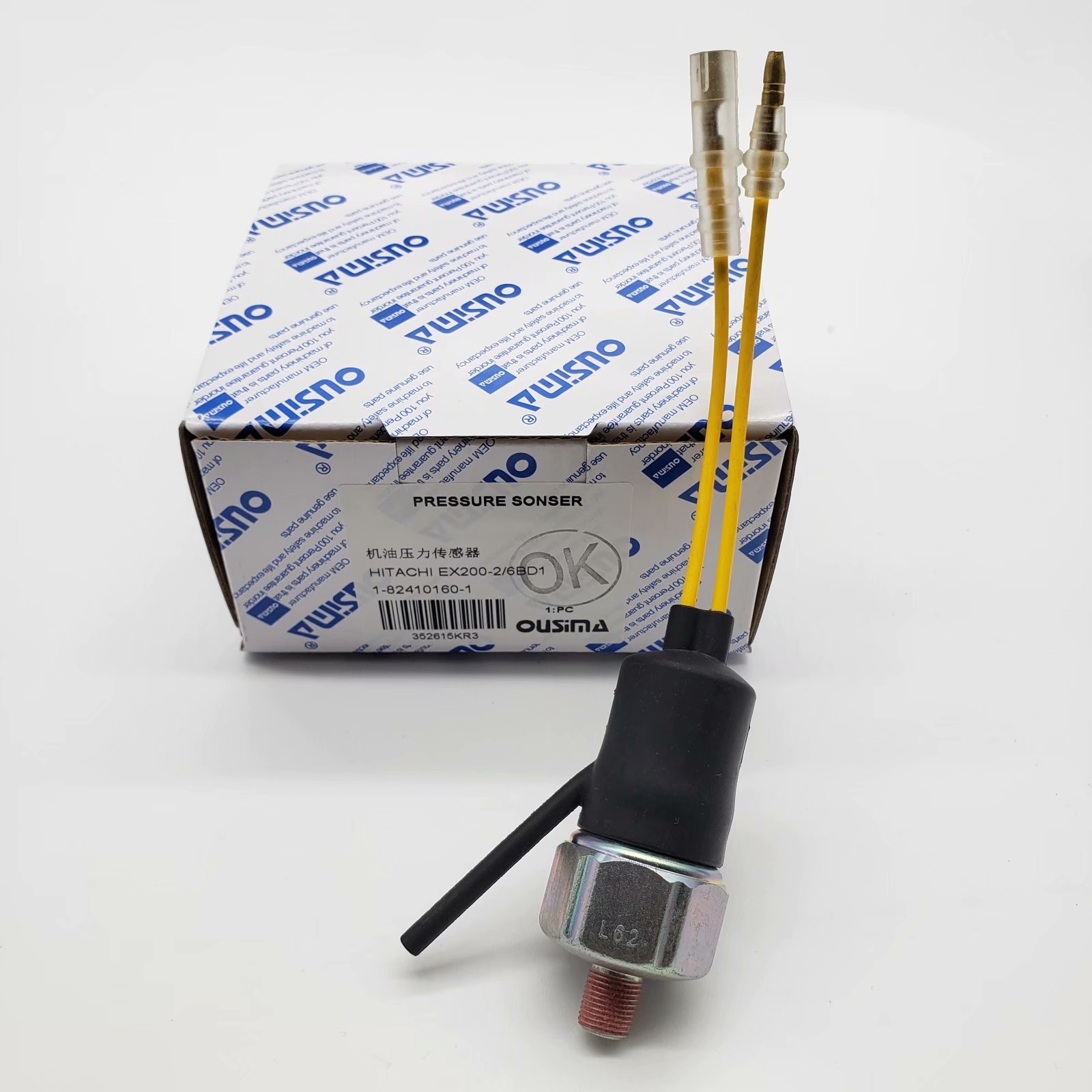 OUSIMA Excavator Sensor 1824101601 1-82410160-1 Engine Oil Warning Pressure Switch For HITACHI EX200-2B/6BD1 6HE1