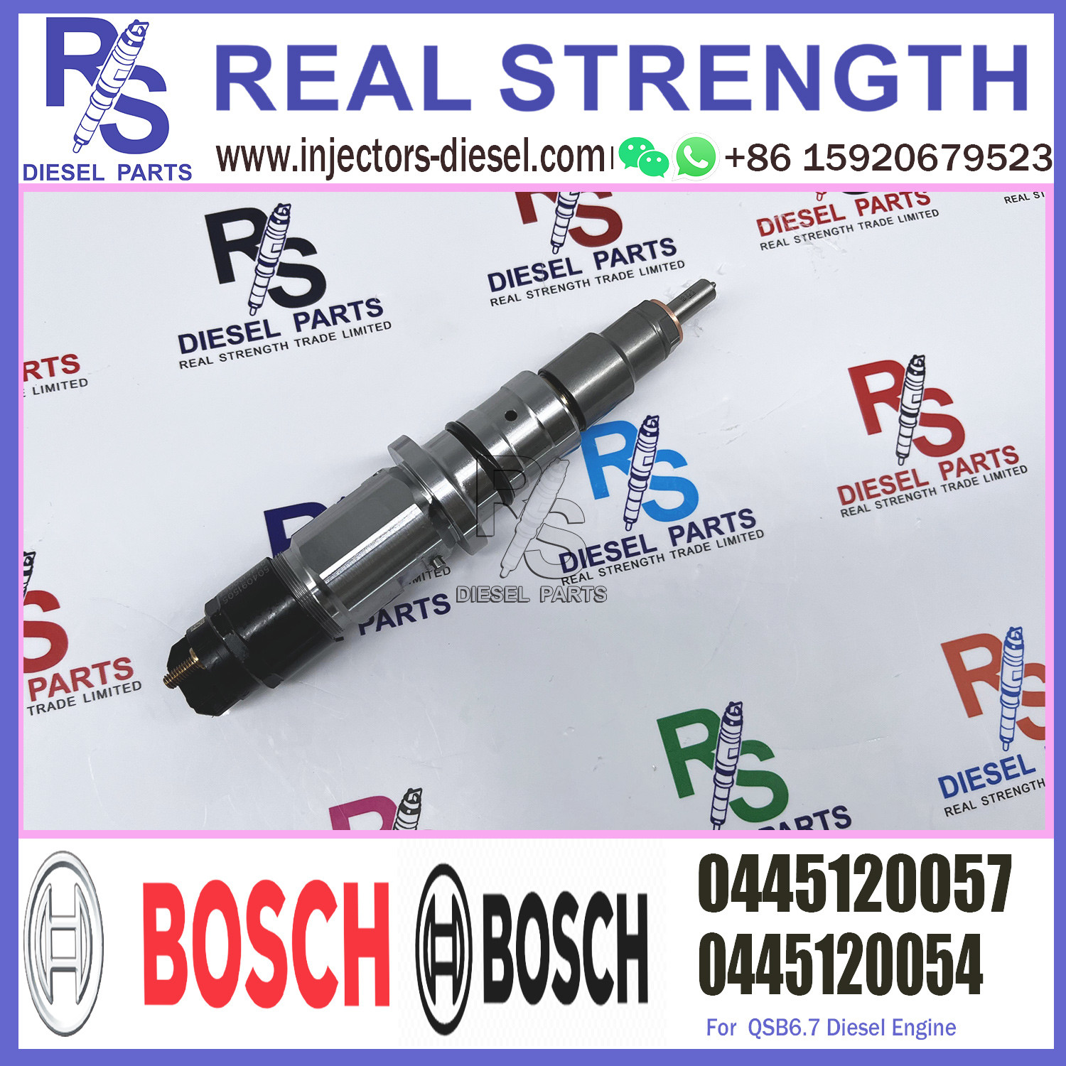 Diesel Common Rail Fuel System 0445120057 ISO Approved For KOMATSU