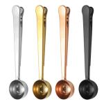 Coffee Scoop Stainless Steel Measuring Spoon With Coffee Bag Clip