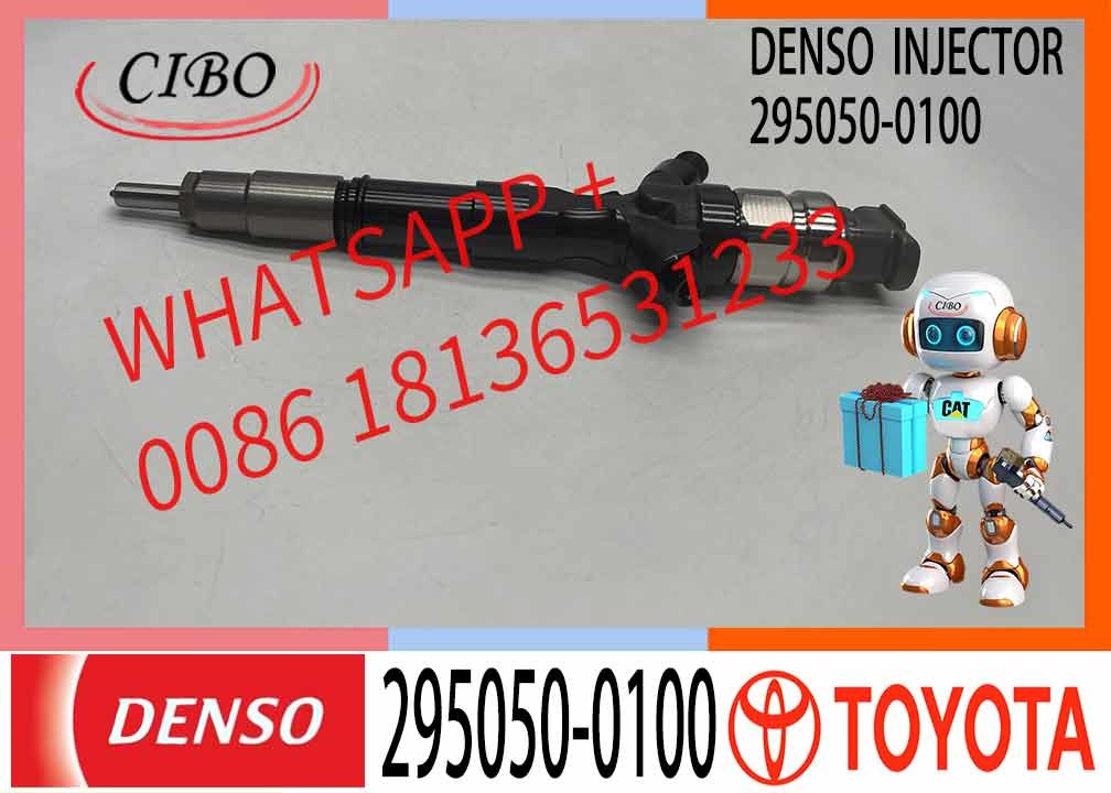 High Quality Diesel Fuel Common Rail Injector 295050-0100 23670-30196 For Toyota 1KD 2KD