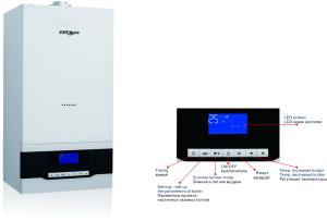 China Automatic Adjustment 20kw Wall Hung Gas Boiler 6L Expansion Tank factory