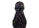 Colourful LV Silk Silky Satin Designer Durag Supplier Wholesale