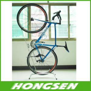 China Bike parts accessories of floor or vertical bicycle rack storage shelf factory