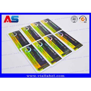 China Medication Bottle 10ml Vial Labels Sticker Hologram Laser Printing Special Design labels for glass vials on sale