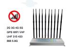 Indoor 5G Cell Phone Signal Jammer Blocker 30m Radius Range 10 Antennas 24 Hours
