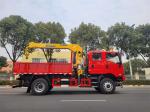 Chinese Dongfeng Brand Double Cabin 4WD 4X4 Truck Mounted Crane With XCMG 5 Tons