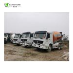 Second Hand 350 KWh Twin Shaft Concrete Mixer With Pump Used Mixer Truck