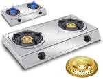 Manufacturer's supply of stainless steel gas stoves, desktop dual stoves,
