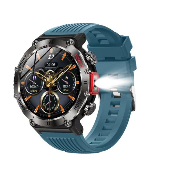 NFC Round Shape Smart Watch Local Music TWS 7013A6S CPU Magnetic Charging Smart