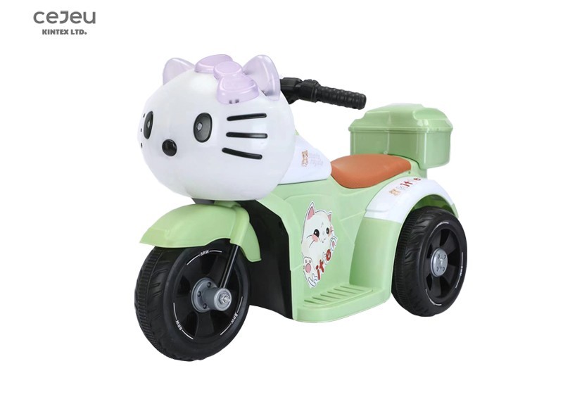 Children's Electric Motorcycle Tricycle Child Toy car Baby Battery car-Yellow/Green/Pink