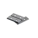 Rectangular Woodworking K30 K40 Carbide Reversible Knives Two Holes
