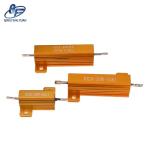 50W 6 Ohm J LED Load Resistors , Golden Yellow Resistor For LED Light
