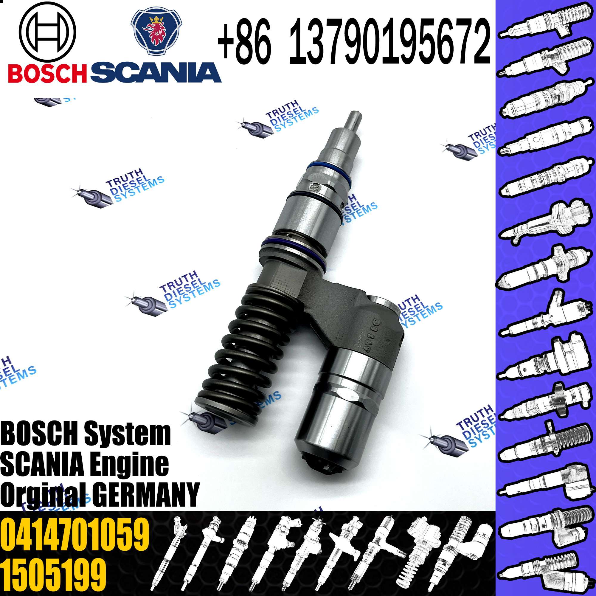 original new Diesel fuel pump assembly 1505199 0414701032 0414701059 for SCANIA truck engine