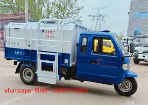 China QUALITY Material china 3 wheel type 22hp 5m3 waste management side loading garbage truck on sale