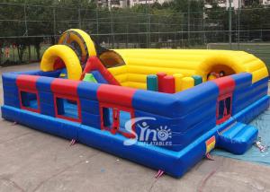 China Outdoor kid N adult sea world giant climbing inflatable fun city with tunnel slide for children and adults factory
