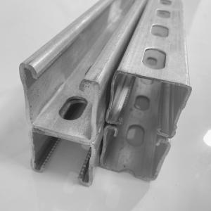 China 304 ASTM Vertical C Metal Strut Channel Integrated Galvanized Steel shelving systems factory