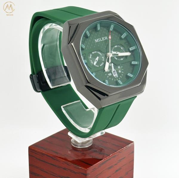 Men's Luxury Watch Waterproof Luminous Automatic Moon Date Silicone Leisure