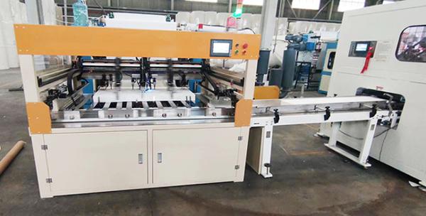 China Wall Mounted Tissue Paper logs Transfer and Tissue Paper Cutting Machine factory