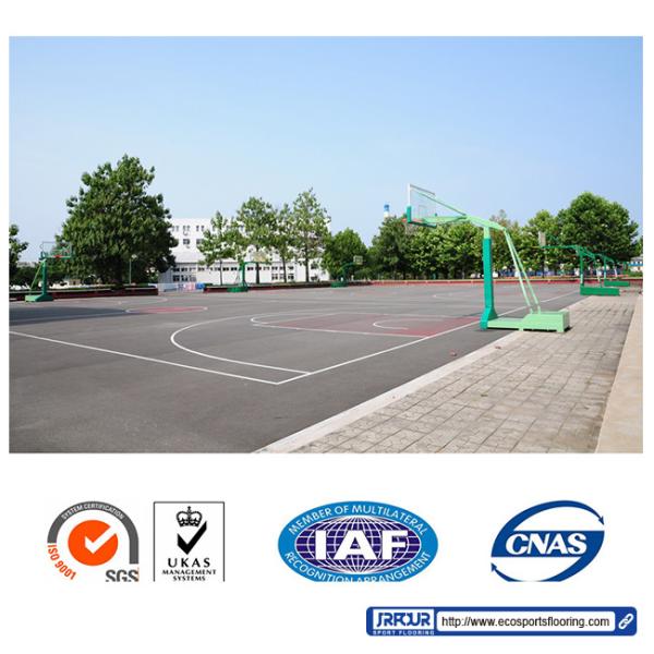 IAAF Approved Moistureproof PU Athletic Flooring Systems Fadeless