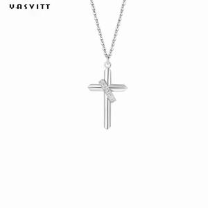 China 0.5M 1.92 Gram Sterling Silver Necklace Chains 24k Nickel Free Cross Chain Necklace factory