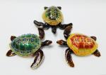 metal alloy turtle trinket jewelry box with magnet closure good quality and