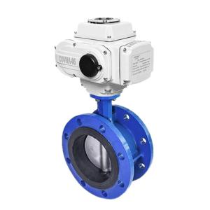 China Low Temperature Media Electric Flanged Ventilated Butterfly Valve with Excellent factory