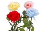LED Silicone Rose Lights Lawn Simulation Flower Lamp Garden Courtyard Beautiful