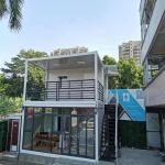 Aluminum Two Bedroom Prefab Container House 40ft Flat Pack Shipping Container