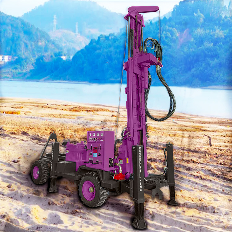 Portable Hydraulic Borehole Water Well Drilling Machine with High Drilling Efficiency
