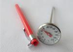 Stainless Steel Bimetallic Coffee Milk Thermometer Pocket Type With Plastic