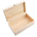 Festival Keepsake Vintage Hinged Lidded Wooden Box Unfinished Multifunctional