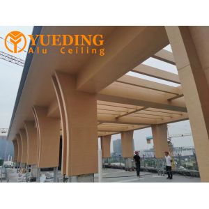 Curved Art Shapes Custom Aluminum Panels 2.5mm For Building'S Walls / Ceilings